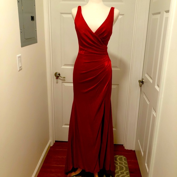 NWT Red sparkly fitted gown by Abby Paris NWT Red sparkly fitted gown by Abby Paris